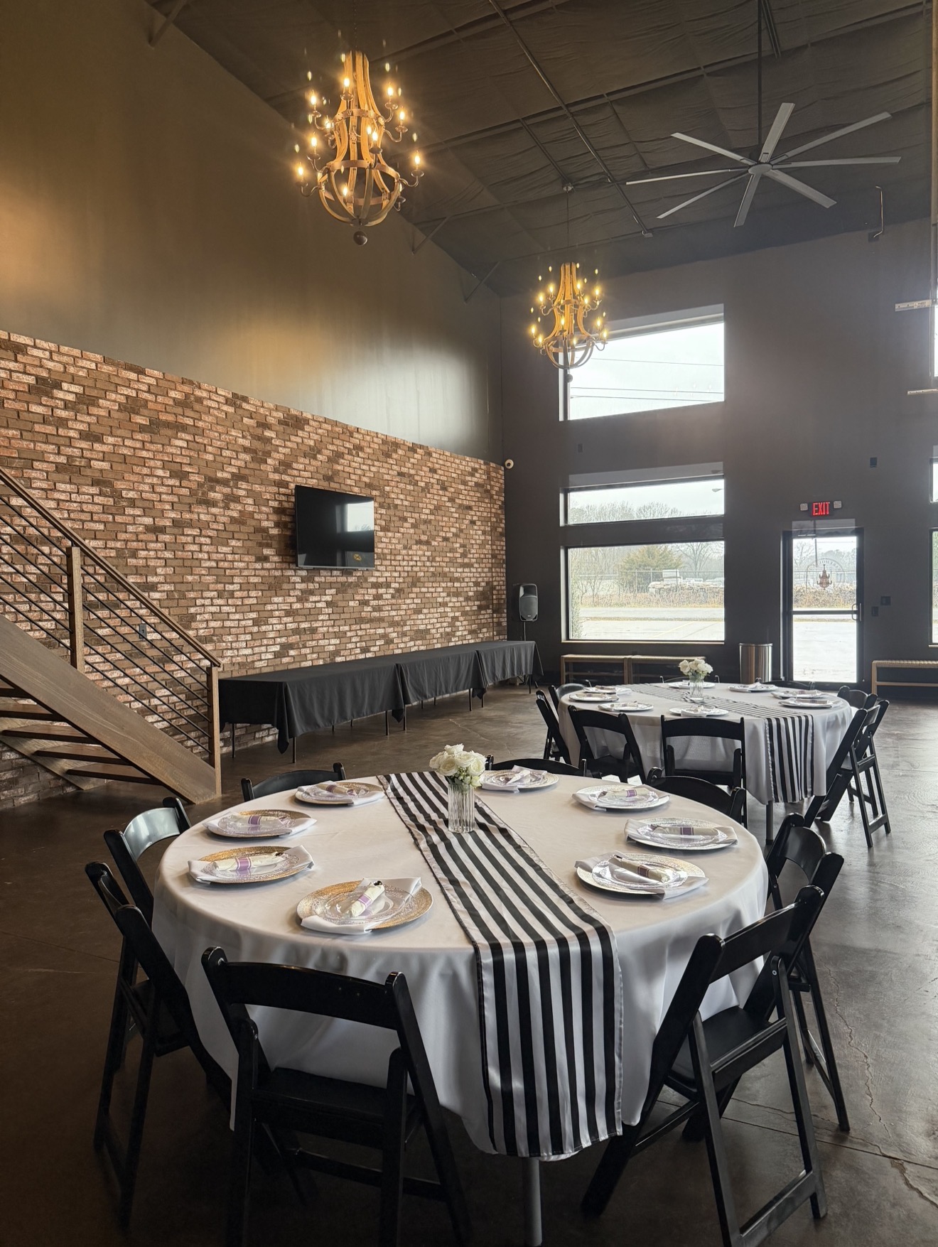 Close-Up of Event Tables