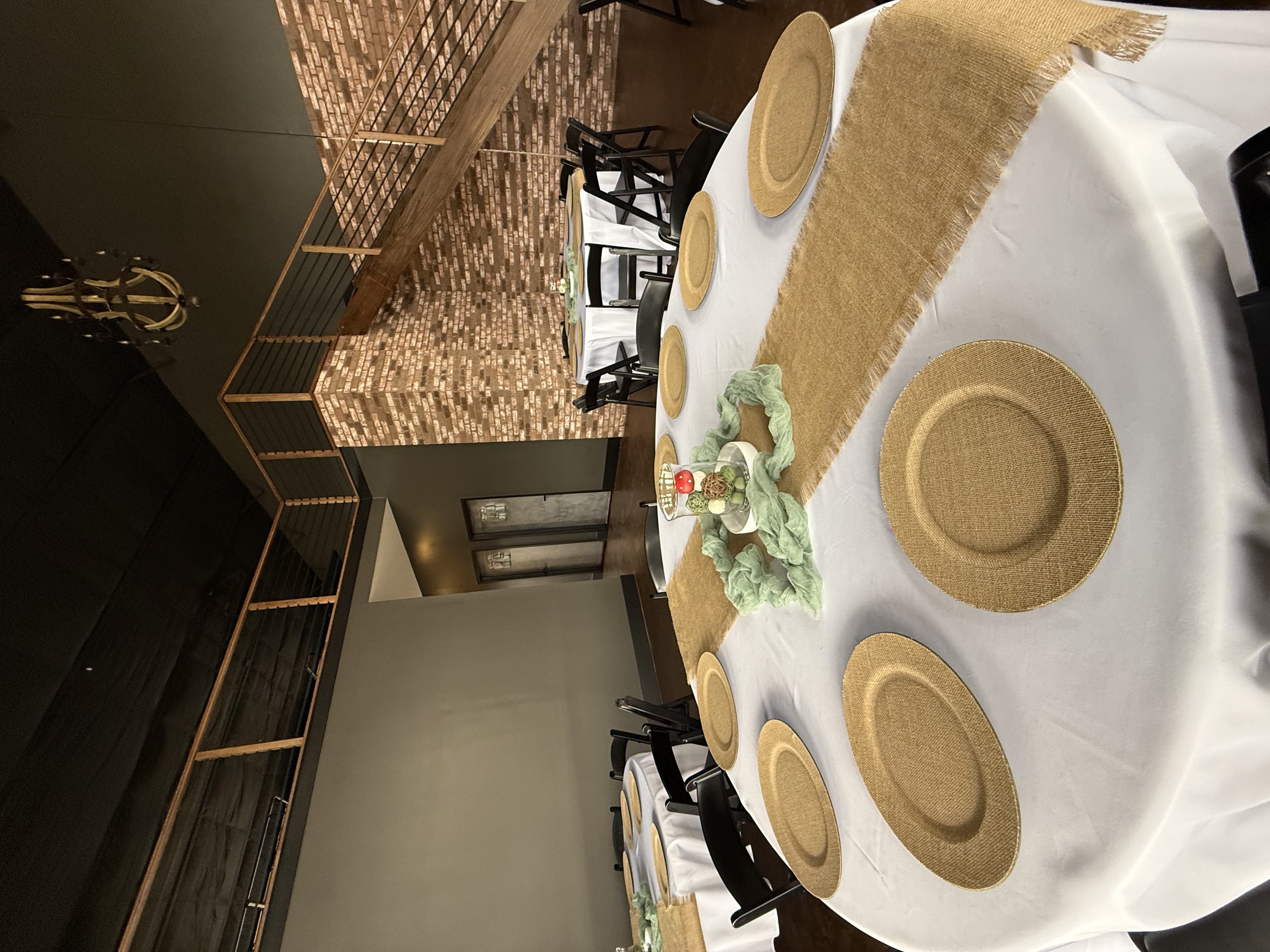 Close-Up of Event Tables